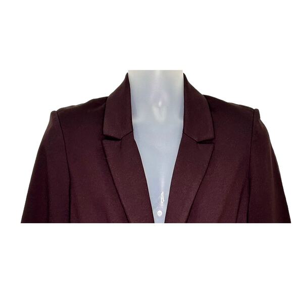 Nanette by Nanette Lepore One Button Notched Collared Brown Lined Blazer - Picture 2 of 6
